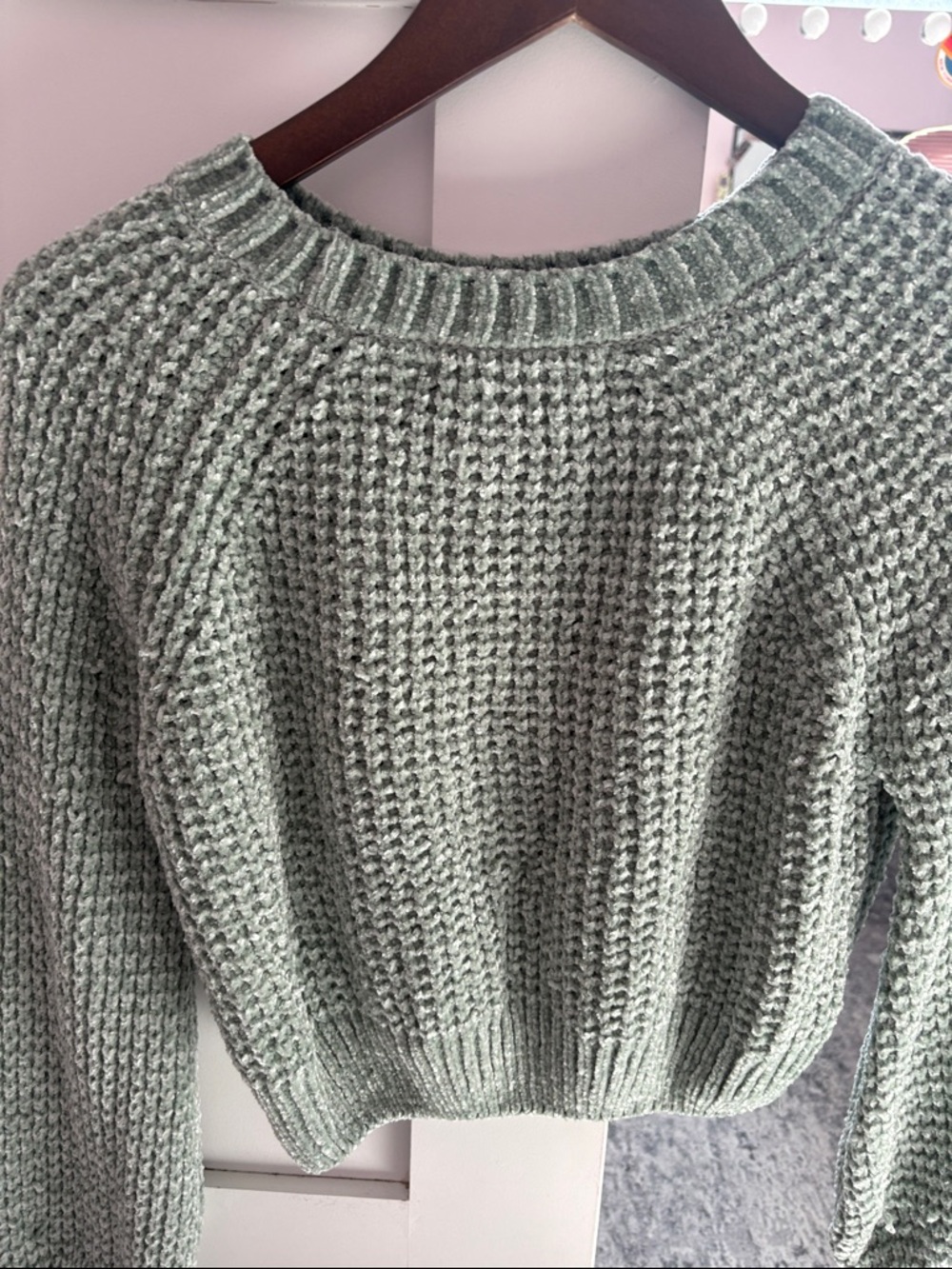 Women's Mint Green Knit Sweater